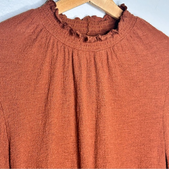 Madewell Texture & Thread Ruffled Mockneck Top - Picture 6 of 10